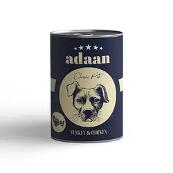 کنسرو سگ پته مرغ و بوقلمون آدان