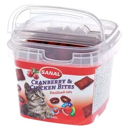 تشویقی سطلی گربه سانال ویتامینه با طعم کرن بری و مرغ گربه