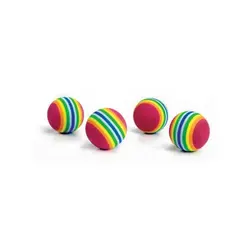 توپ های اسباب بازی نرم رنگارنگ گربه