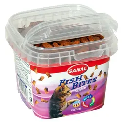 تشویقی سطلی گربه سانال ویتامینه با طعم ماهی