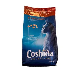 غذای خشک گربه بالغ عقیم شده کوشیدا 750گرمی