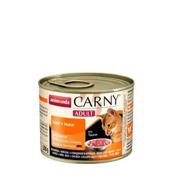 کنسرو کارنی پته حاوی گوشت گاو و مرغ مخصوص گربه بالغ 200gr