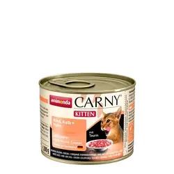 کنسرو کارنی پته حاوی گوشت گاو، گوساله و مرغ مخصوص بچه گربه 200gr