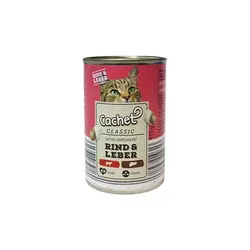 کنسرو گربه با طعم جگر و گوشت گاو Cachet