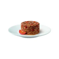 کنسرو گربه با طعم گوشت گاو و گوجه فرنگی گورمت