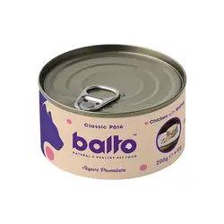 کنسرو گربه مرغ و میگو پته بالتو