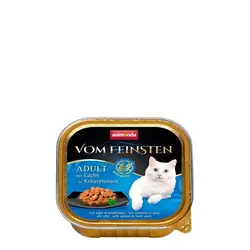ووم فیستن بدون غلات حاوی گوشت ماهی سالمون در سس سبزیجات 100gr