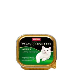 ووم فیستن حاوی گوشت بوقلمون و خرگوش مخصوص گربه بالغ 100gr