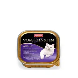 ووم فیستن حاوی گوشت مرغ و خوراکهای دریایی مخصوص گربه بالغ 100gr