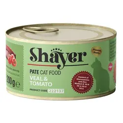 کنسرو شایرپت گربه گوساله و گوجه فرنگی پته 200گرمی