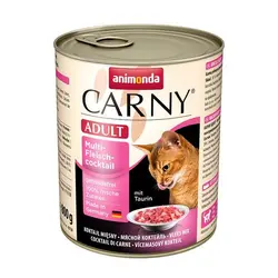 کنسرو کارنی پته حاوی گوشت شكار، گوساله و مرغ مخصوص گربه بالغ 800gr