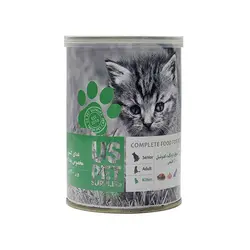 کنسرو مخصوص بچه گربه طعم مرغ،اردک و کدوتنبل Us pet