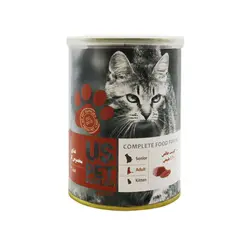 کنسرو مخصوص گربه بالغ طعم گوشت Us pet