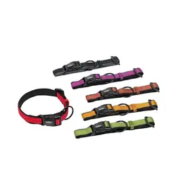 قلاده گردنی سگ پارچه ای و برزنتی رنگ زرد نوبی