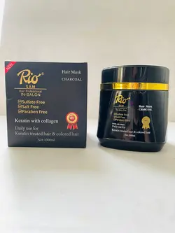 ماسک مو زغالی ریو - ماسک مو بدون سولفات ریو 1000میل