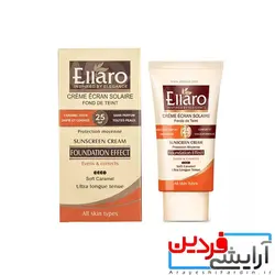 کرم ضد آفتاب کرم پودری SPF 25 الارو ellaro - آرایشی فردین https://arayeshifardin.ir