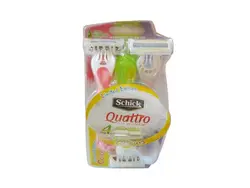 خودتراش زنانه شیک مدل کواترو QUATTRO بسته 3 عددی