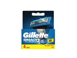 تیغ یدک ژیلت مچ تری توربو MACH3 TURBO سه لبه مردانه 4 عددی