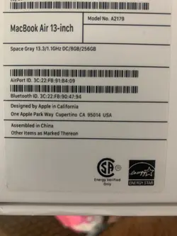 لپتاپ Macbook Air 2019 Gray (دست دوم) - فروشگاه اینترنتی زیرپله