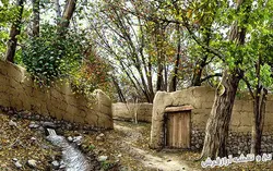 نخ و نقشه تابلو فرش منظره کوچه باغ پاییزی - 3727