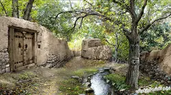 نخ و نقشه تابلو فرش کوچه باغ زیبا - 3724