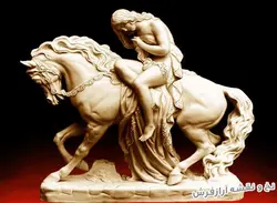 نخ و نقشه تابلو فرش طرح تندیس لیدی - 3459