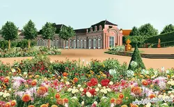 نخ و نقشه تابلو فرش منظره کاخ ورسای - 2358