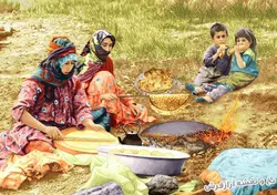 نخ و نقشه تابلو فرش طرح نان پز - 1846