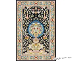 نخ و نقشه فرش زیرپایی طرح قالیچه - 746