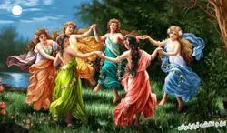 نخ و نقشه تابلو فرش رقص مهتاب کد 2084