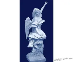 نخ و نقشه تابلو فرش طرح تندیس فرشته - 3427