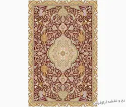 نخ و نقشه بافت قالیچه زیرپایی - 801