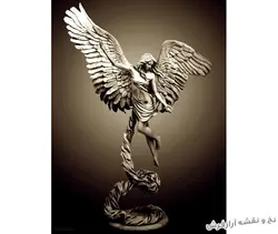 نخ و نقشه تابلو فرش طرح تندیس فرشته - 3425