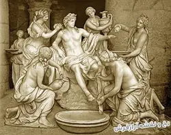 نخ و نقشه تابلوفرش طرح تندیس حمام - 3409