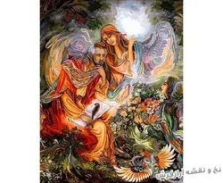 نخ و نقشه تابلو فرش مینیاتور طرح پری - 3031