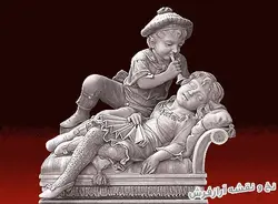 نخ و نقشه بافت تابلو فرش طرح تندیس بازی کودکانه