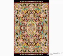 نخ و نقشه بافت قالیچه زیرپایی - 741