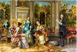 نخ و نقشه تابلوفرش شاعر جوان سایز بزرگ - 2015