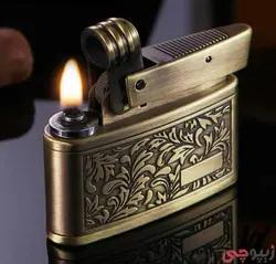 فندک بنزینی چیف درب اتوماتیک طرح گل و گیاه - Chief Lighter
