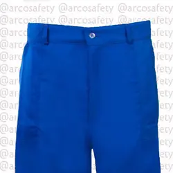 لباس کار ایران خودرو آبی طوسی با نوار مغزی