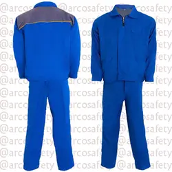 لباس کار ایران خودرویی آبی پشت طوسی