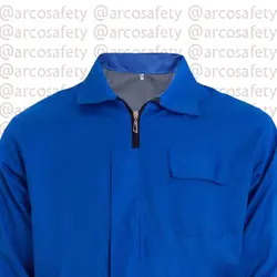 لباس کار ایران خودرویی آبی پشت طوسی