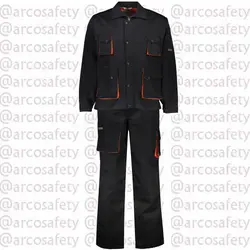 لباس کار زیگورات کاپشن شلوار سرمه ای نارنجی