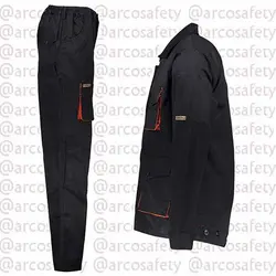 لباس کار زیگورات کاپشن شلوار سرمه ای نارنجی