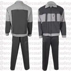 لباس کار کاپشن شلوار آلفا طوسی استخوانی