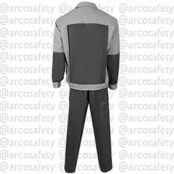 لباس کار کاپشن شلوار آلفا طوسی استخوانی