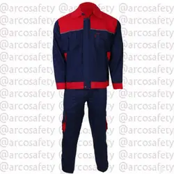 لباس کار مهندسی سرمه ای قرمز