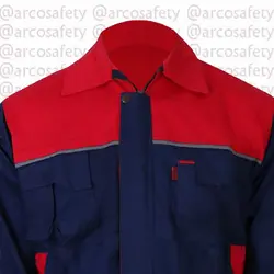 لباس کار مهندسی سرمه ای قرمز