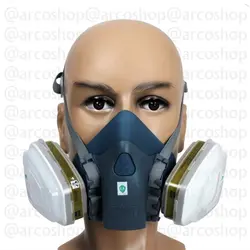 ماسک تنفسی نیم صورت تری ام 3M مدل 7502