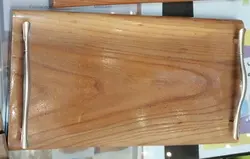 سینی چوبی دسته فلزی - فروشگاه اینترنتی صنایع دستی آردا کالا